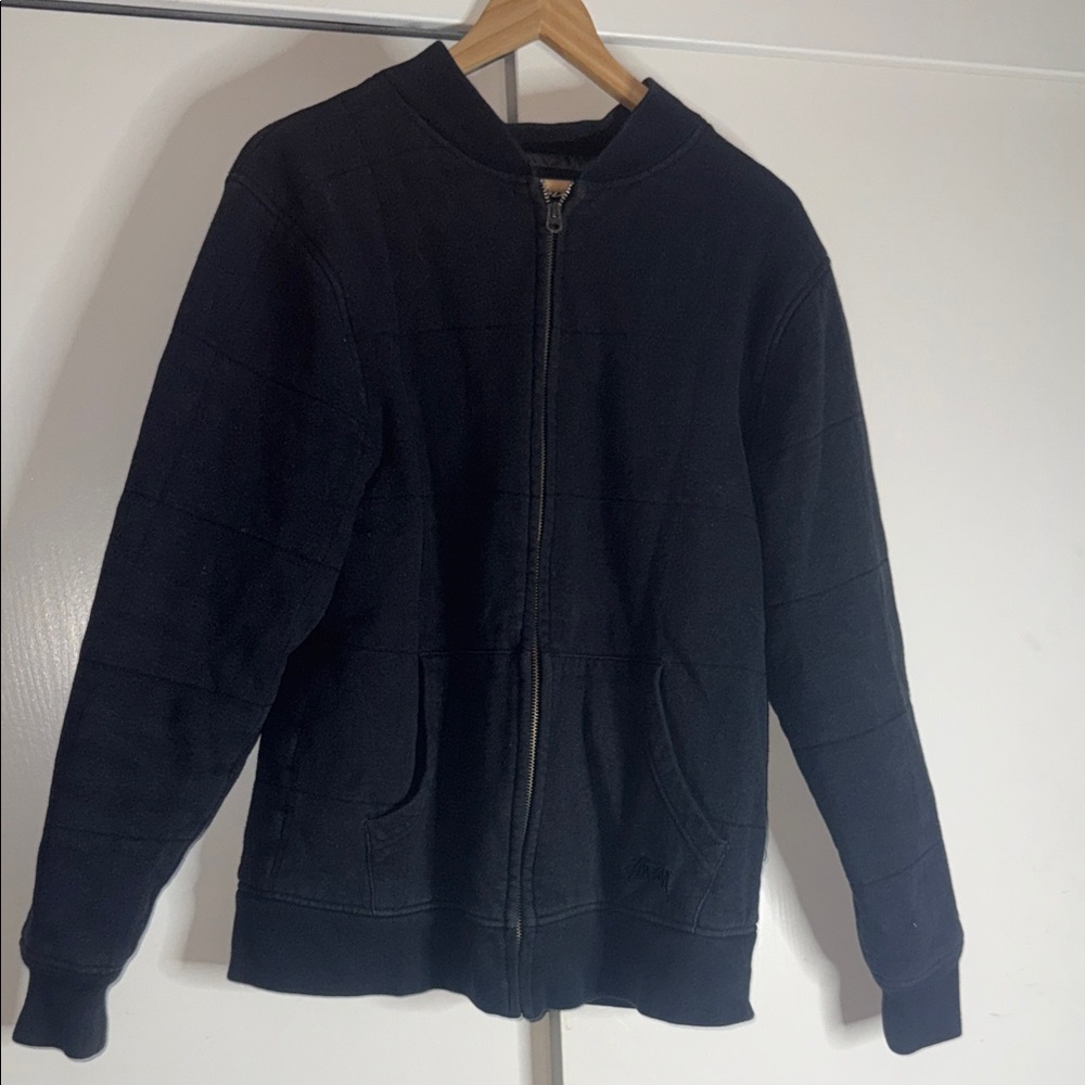 Stussy Dark Navy Bomber Jacket
